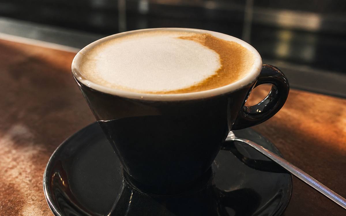 Un cappuccino photographié par Jérémy dans un bar italien